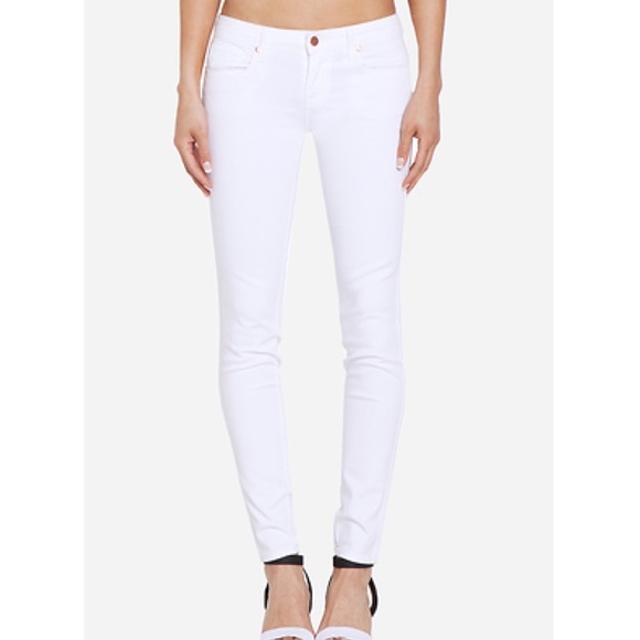 Genetic Denim Denim - Genetic Denim Shya Mid Rise Skinny White Jeans 28 NWOT